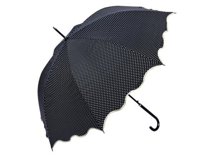 Deštník BLACK DOTS Clayre & Eef JZUM0058Z