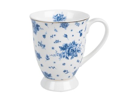 Porcelánový hrnek BLUE ROSE BLOOMING Clayre & Eef BRBMU