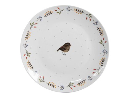 Keramický dezertní talíř SPARROW Clayre & Eef SPYDP