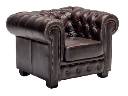 Kožené křeslo Chesterfield Edinburgh