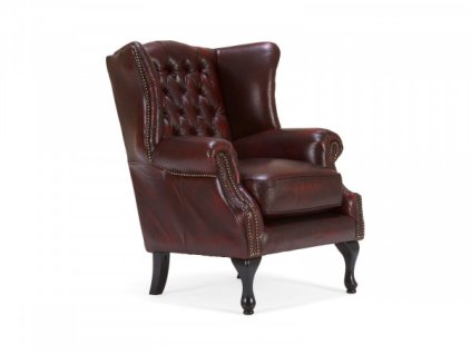 Kožené křeslo/ ušák Chesterfield Wolverhampton