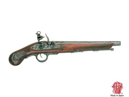 Italská křesadlová pistole 18. stol