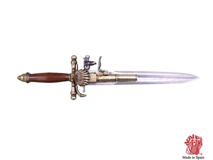 Francouzská pistole – dýka, 18. století