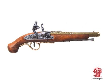 Křesadlová pistole Anglie 18. století