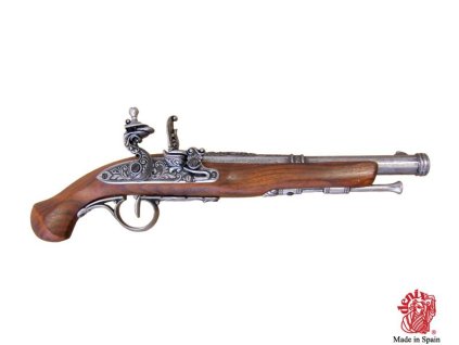 Křesadlová pistole Anglie 18. století