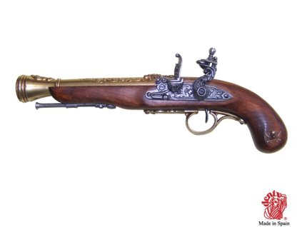 Francouzská pirátská pistole 18.století pro leváky