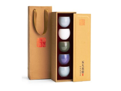 Sada 5 čínských šálků na čaj Kung-Fu 110ml