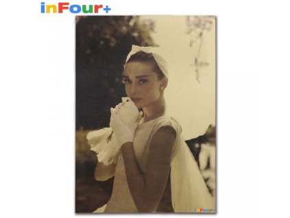 Plakát Audrey Hepburn 51,5x36cm Vintage č.2