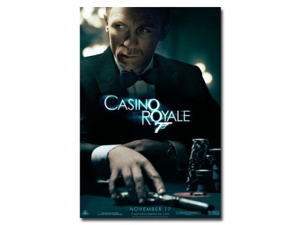 Plakát James Bond Agent 007, Daniel Craig, Casino Royale