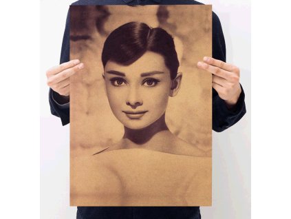 Plakát Audrey Hepburn 51,5x36cm Vintage č.10