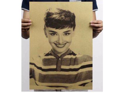 Plakát Audrey Hepburn 51,5x36cm Vintage č.18