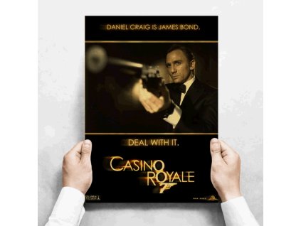 Plakát James Bond Agent 007, Daniel Craig, Casino Royale č.178, 29.7 x 42 cm