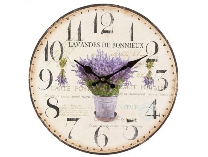 Nástěnné hodiny LAVANDA