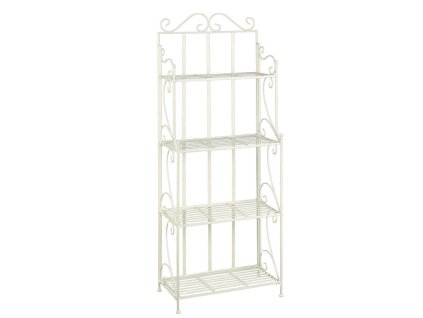 Kovový rustikální regál s policemi