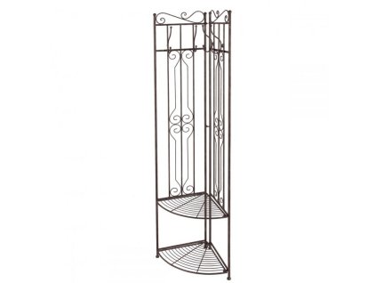 Kovový věšák s policemi