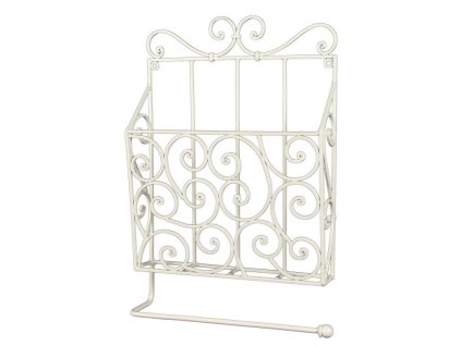 Kovový držák toaletního papíru se zásobníkem na časopisy