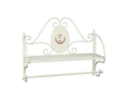 Věšák na ručníky s poličkou