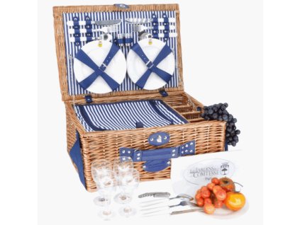 Les Jardins de la Comtesse piknikový koš pro 4 osoby model Fontainebleau