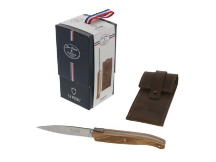 Zavírací nůž Laguiole Jean Dubost s rukojetí z Olive Wood