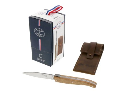 Zavírací nůž Laguiole Jean Dubost s rukojetí ze Oak wood