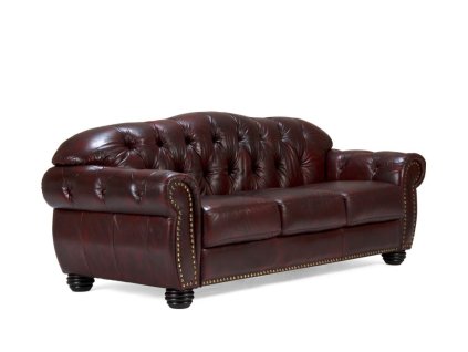 Kožená pohovka 3 sedák Chesterfield Hereford