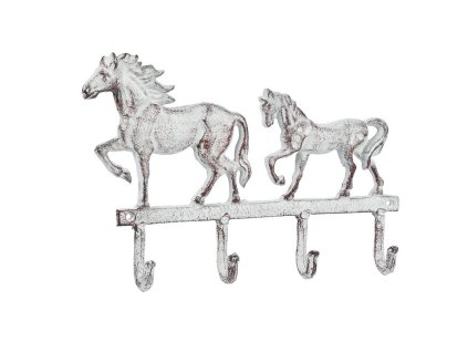 Kovový háček Koně