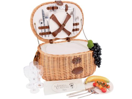 Les Jardins de la Comtesse piknikový koš pro 4 osoby model Vendome