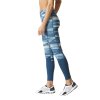 Adidas BQ7124 Dámské běžecké legíny Techfit Long Print