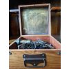 Mosazný sextant v krabičce XXL Kelvin and Hughes London 1917