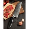 Santoku nůž 7.3" XINZUO ŠIGA 67 vrstev damaškové oceli