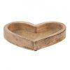 SERVÍROVACÍ MÍSA/TALÍŘ SRDCE 18*10*4 CM HNĚDÉ DŘEVO