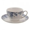 Porcelánový šálek s podšálkem BLUE LOWERS