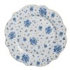 Porcelánový jídelní talíř BLUE ROSE BLOOMING Clayre & Eef BRBFP
