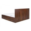 Přírodní dřevěná postel Palison tmavá