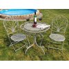 Kovový stolek a dvě židle, zahradní set Old Love