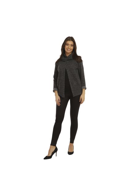 Dámská stylová top Slit Tmavě šedá