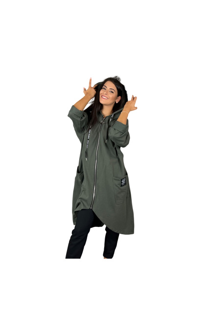 Dámská mikina CASUAL khaki (6)