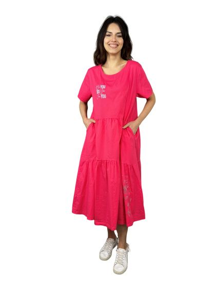Letní šaty Pace – barva fuchsia