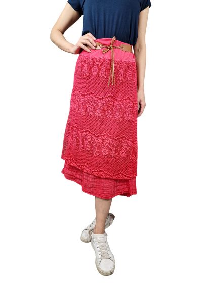 Dlouhá sukně Mesh (Barva Tyrkysová, Velikost UNI)