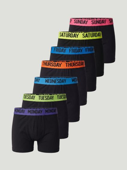 7pack hosh detske boxerky bavlnene cerne