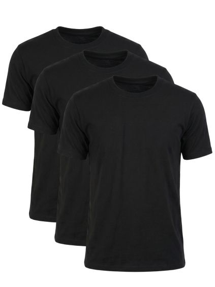3pack panske tricko classic cerna