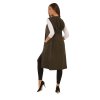 Dámská elegantní vesta khaki 1