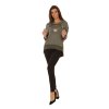 Dámská stylová mikina Peace & Love khaki