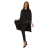 Stylová dámská tunika/mikina černá
