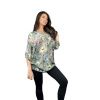 Dámská stylová halenka FLORAL khaki (2)