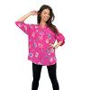 Dámská stylová halenka FLORAL růžová (1)