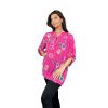 Dámská stylová halenka FLORAL růžová (2)