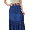 Dlouhá sukně Lydia (Barva Modrá, Velikost UNI)