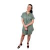 Košilové šaty Allure – barva khaki