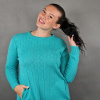 Svetr Allison tyrkysová (2)